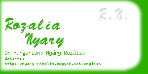 rozalia nyary business card
